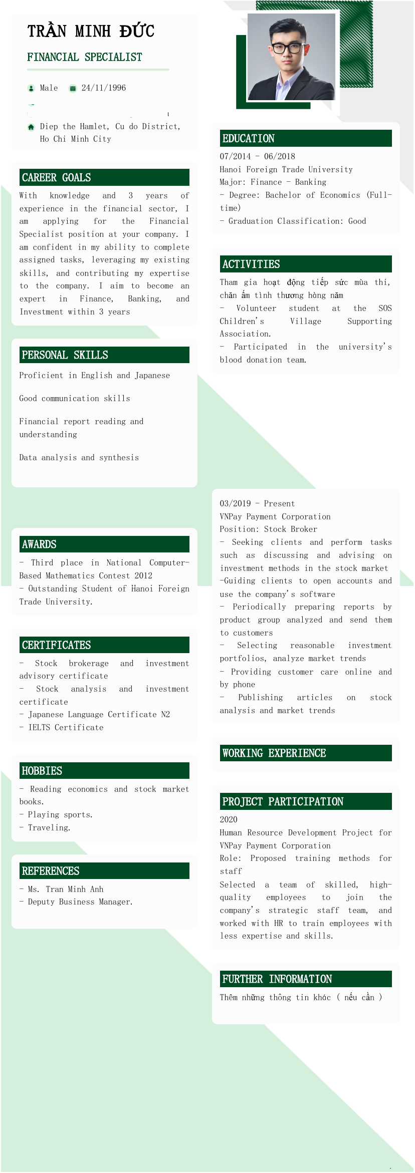 Candidate CV